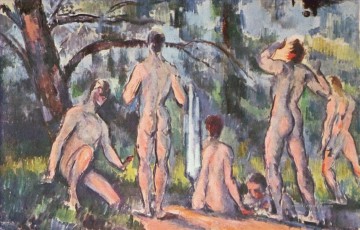 Studium der Badende Paul Cezanne Nacktheit Impressionismus Ölgemälde